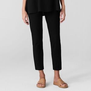 Eileen Fisher Stretch Crepe High-Waisted Pants size Small
